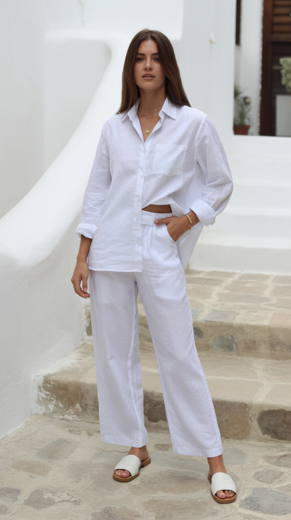 Classic-White-Linen-Outfit Classic White Linen Outfit