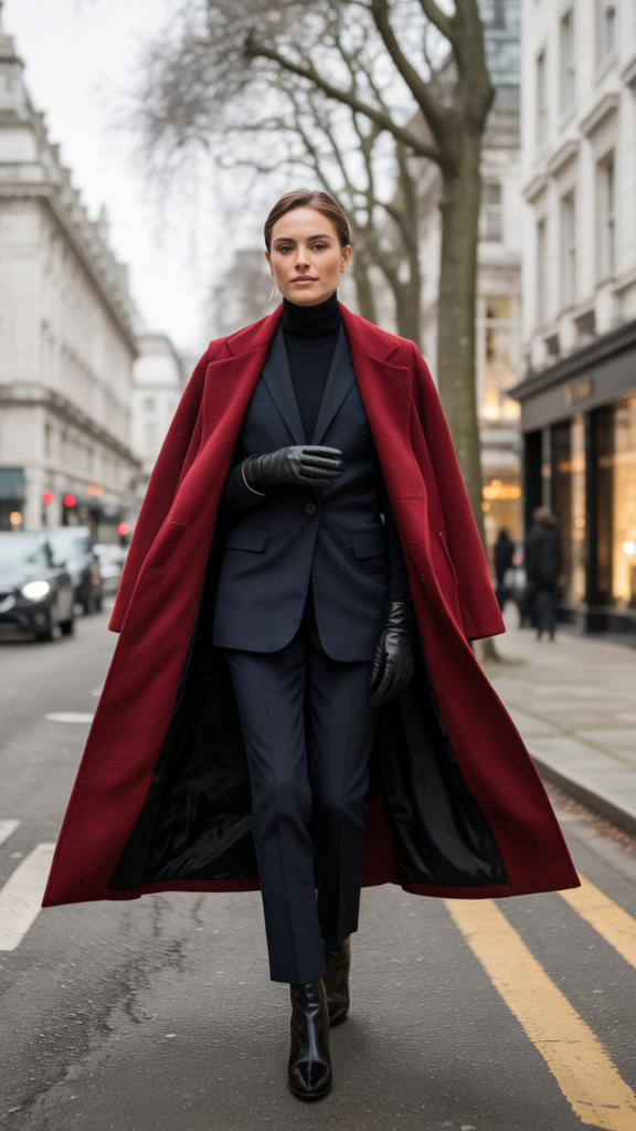 Elegant-London-Inspired-Red-Outfit Elegant London-Inspired Red Outfit