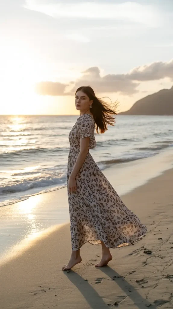 Flowy-Maxi-Dress-in-Floral-Print Flowy Maxi Dress in Floral Print