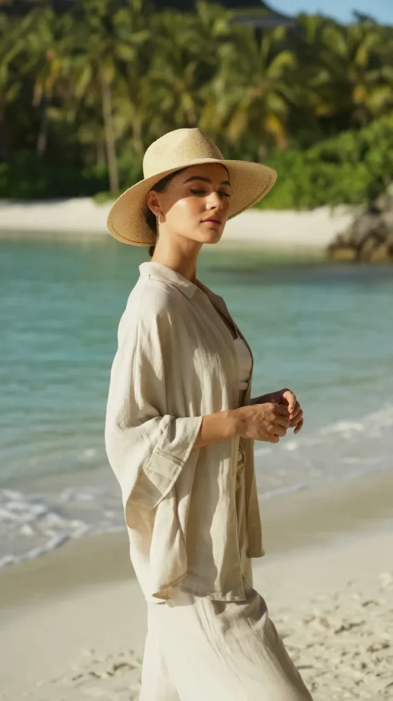 Linen-Co-ord-with-Hat Linen Co-ord with Hat