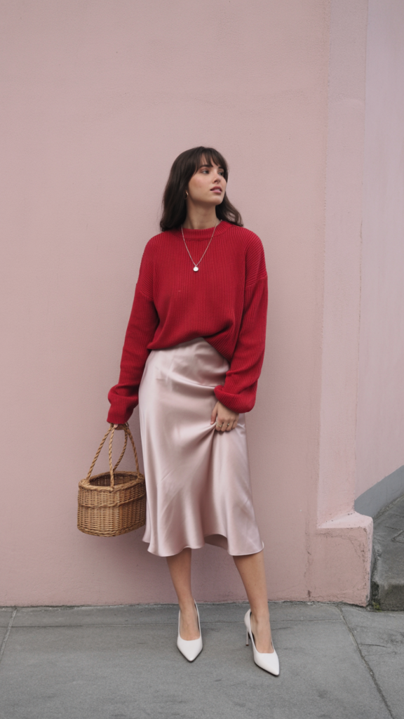 Soft-Two-Tone-Romantic-Outfit Soft Two-Tone Romantic Outfit