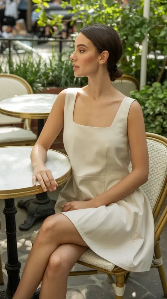 The-Square-Neck-Mini-Dress The Square-Neck Mini Dress