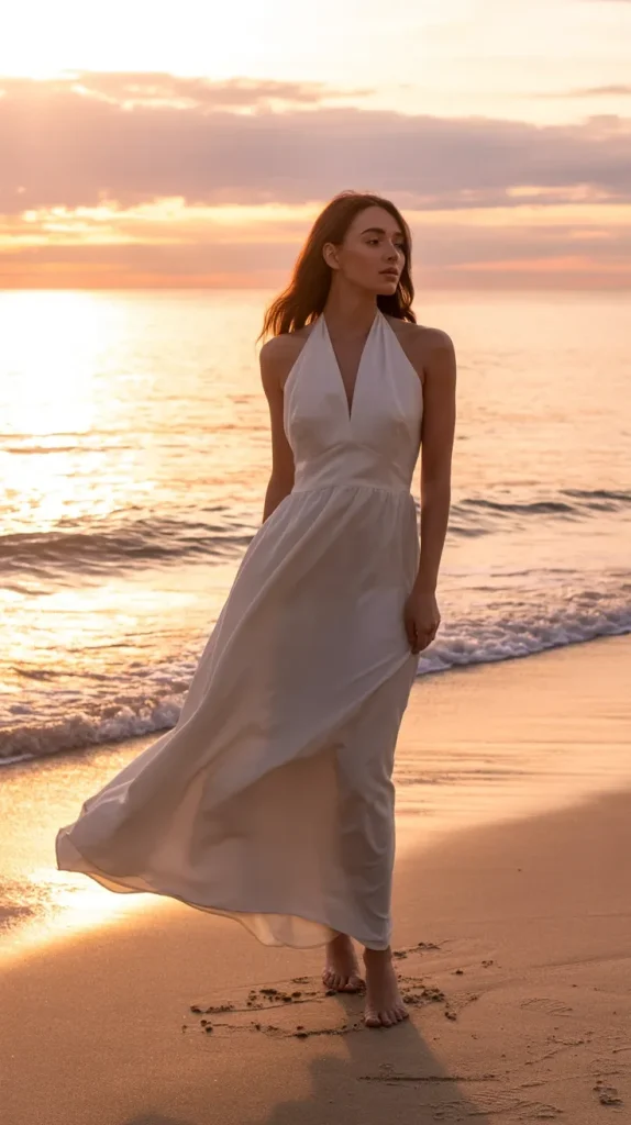 White-Halter-Maxi-Beach-Glow White Halter Maxi Beach Glow