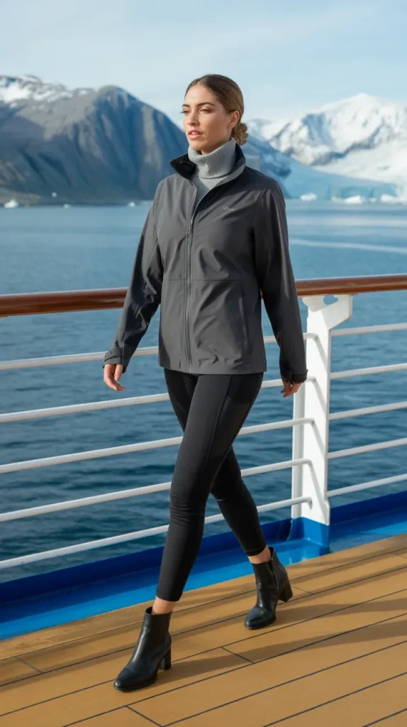 Windproof-Softshell-Jacket-with-Leggings-and-Ankle-Boots Windproof Softshell Jacket with Leggings and Ankle Boots