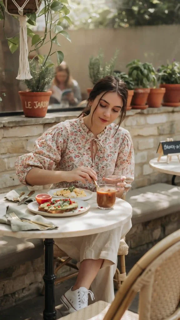 Beige-Linen-Wide-Leg-Pants-and-Floral-Breezy-Blouse Beige Linen Wide-Leg Pants and Floral Breezy Blouse
