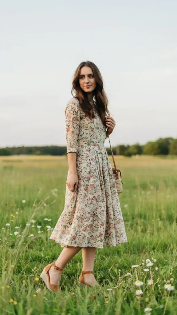 Boho-Floral-Midi-Summer-Outfit Boho Floral Midi Summer Outfit