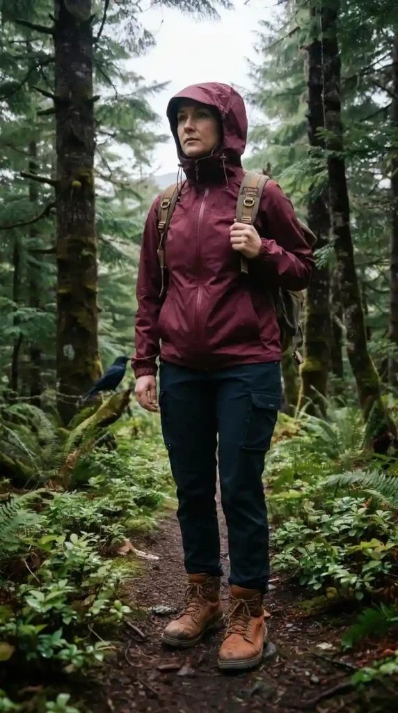 Burgundy-Hooded-Windbreaker-with-Black-Cargo-Pants-Outfit Burgundy Hooded Windbreaker with Black Cargo Pants Outfit