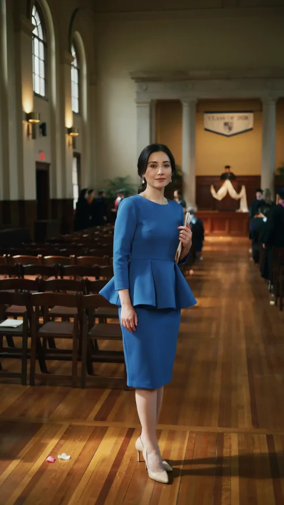 Cobalt-Blue-Structured-Peplum-Dress Cobalt Blue Structured Peplum Dress