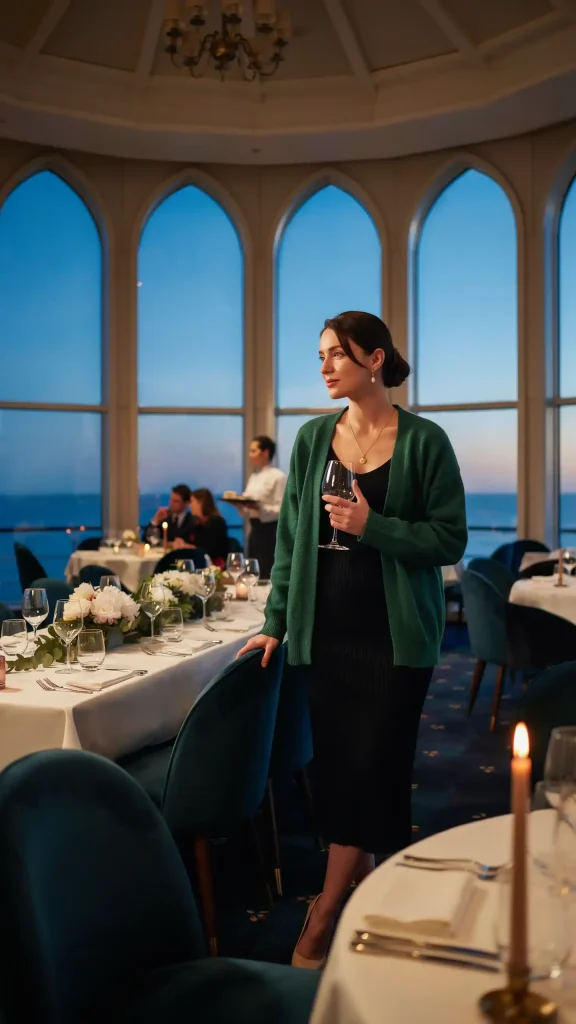 Deep-Emerald-Cardigan-with-Black-Knit-Midi-Dress-Outfit Deep Emerald Cardigan with Black Knit Midi Dress Outfit