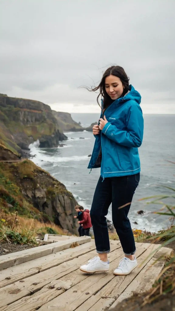 Electric-Blue-Windbreaker-Jacket-With-Dark-Wash-Straight-Fit-Denim-Jeans