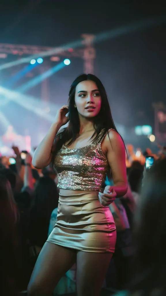 Gold-Shimmer-Two-Piece-Concert-Set-Night-Outfit Gold Shimmer Two-Piece Concert Set Night Outfit