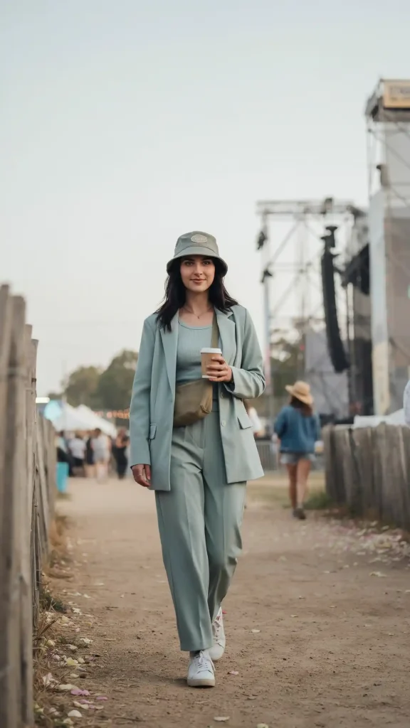 Green-Co-ord-Set-With-Bucket-Hat Green Co-ord Set With Bucket Hat