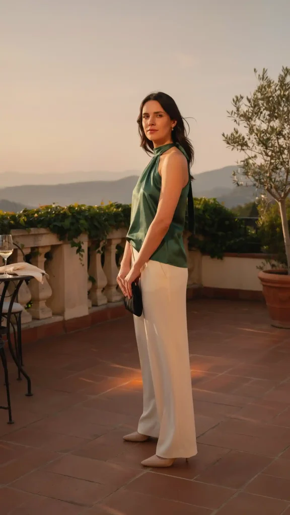 Halter-Neck-Top-with-Relaxed-Flowing-Trousers Halter Neck Top with Relaxed Flowing Trousers