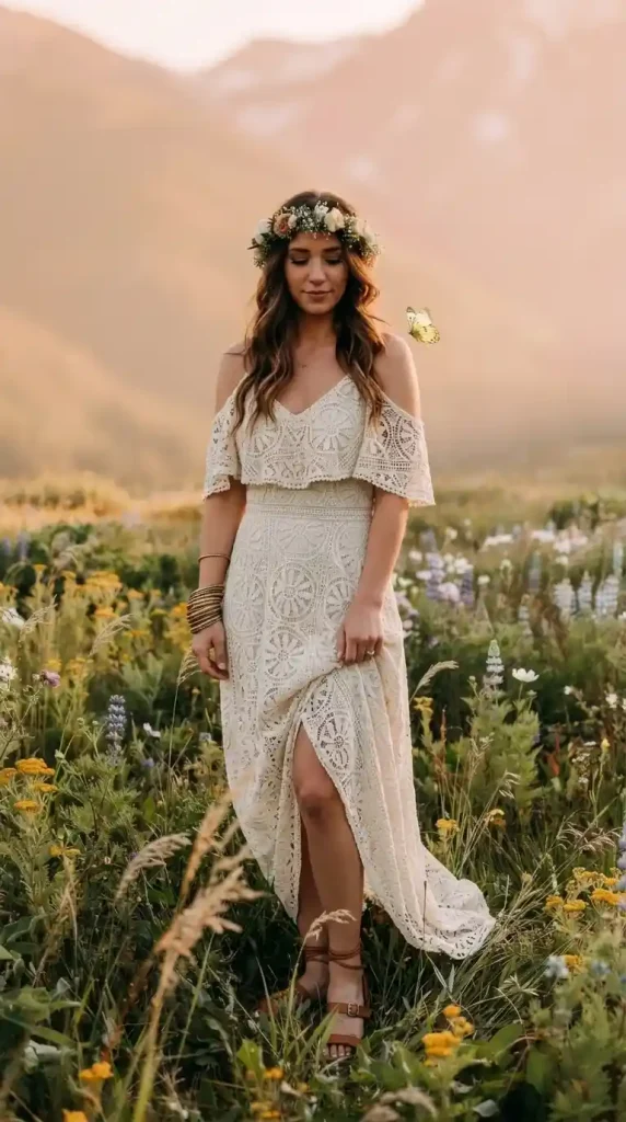 Ivory-Crochet-Off-Shoulder-Boho-Maxi-Dress-Modern-Soft-Aesthetic Ivory Crochet Off-Shoulder Boho Maxi Dress Modern Soft Aesthetic