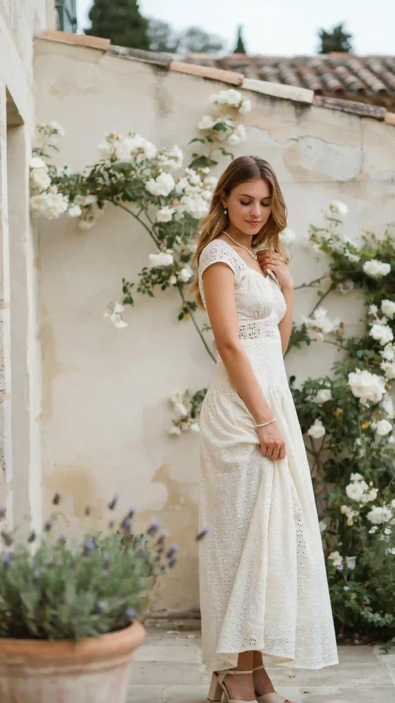 Ivory-Eyelet-Flowy-Maxi-with-Comfortable-Platform-Sandals Ivory Eyelet Flowy Maxi with Comfortable Platform Sandals