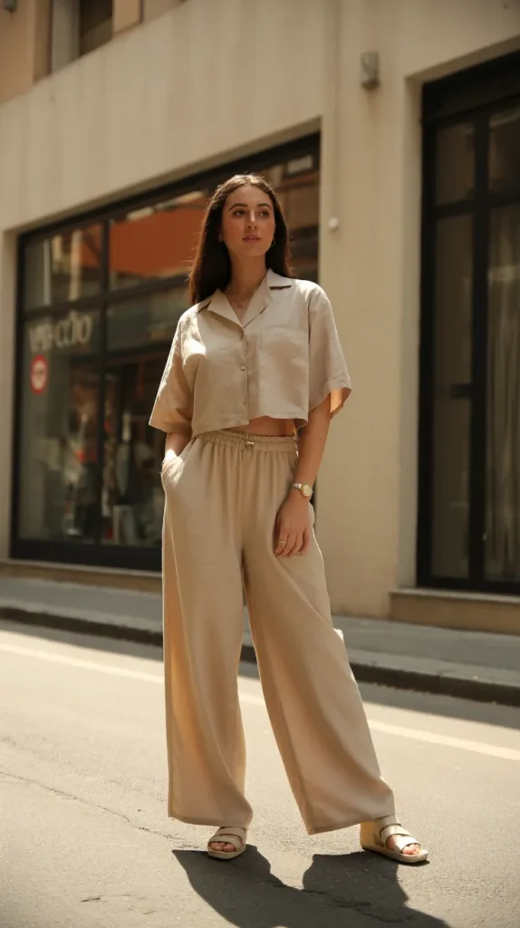 Linen-Co-Ord-Sets-in-Soft-Beige Linen Co Ord Sets in Soft Beige