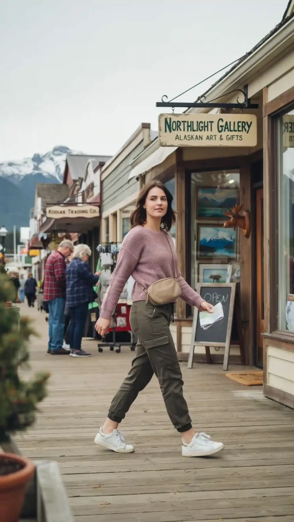 Mauve-Ribbed-Knit-Top-with-Dark-Olive-Cargo-Joggers Mauve Ribbed Knit Top with Dark Olive Cargo Joggers