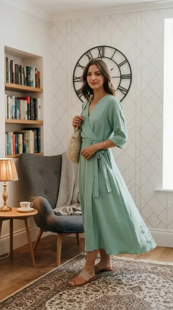 Mint-Green-Wrap-Flowy-Maxi-with-Raffia-Crossbody-Bag Mint Green Wrap Flowy Maxi with Raffia Crossbody Bag