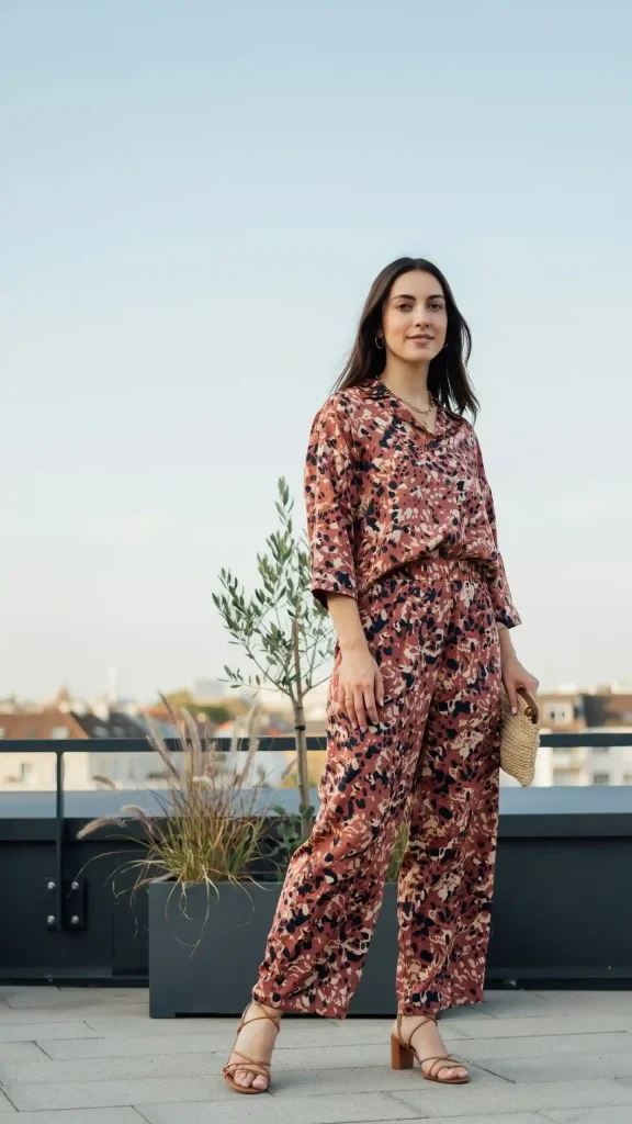 Modest-Summer-Abstract-Print-Co-Ord-Outfit Modest Summer Abstract Print Co-Ord Outfit