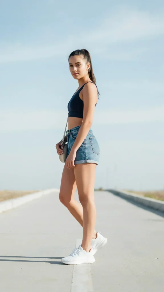 Navy-Athletic-Sporty-Summer-Outfit-Style Navy Athletic Sporty Summer Outfit Style