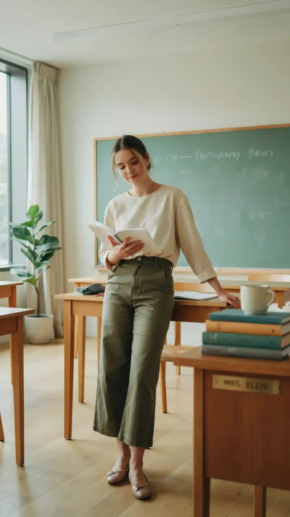 Olive-Culottes-Cream-Structured-Top-Outfit Olive Culottes Cream Structured Top Outfit