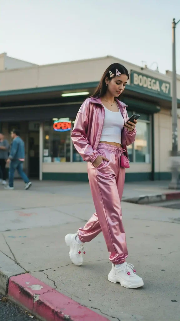 Pink-Y2K-Tracksuit-with-Platform-Sneakers Pink Y2K Tracksuit with Platform Sneakers