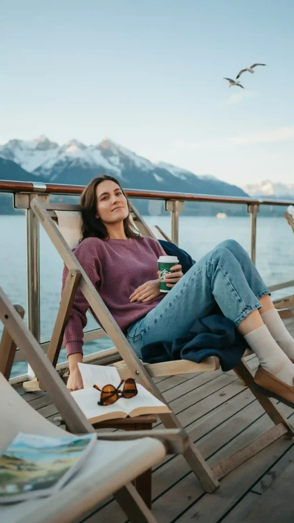 Plum-Waffle-Knit-Pullover-with-Medium-Wash-Relaxed-Jeans Plum Waffle Knit Pullover with Medium Wash Relaxed Jeans
