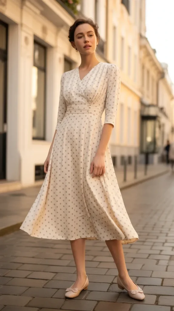 Polka-Dot-Dress-Vintage-Charm Polka Dot Dress Vintage Charm