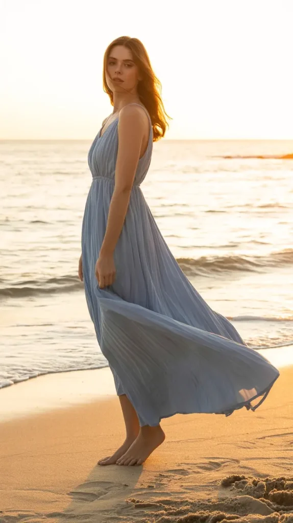 Powder-Blue-Beach-Maxi-Dress Powder Blue Beach Maxi Dress