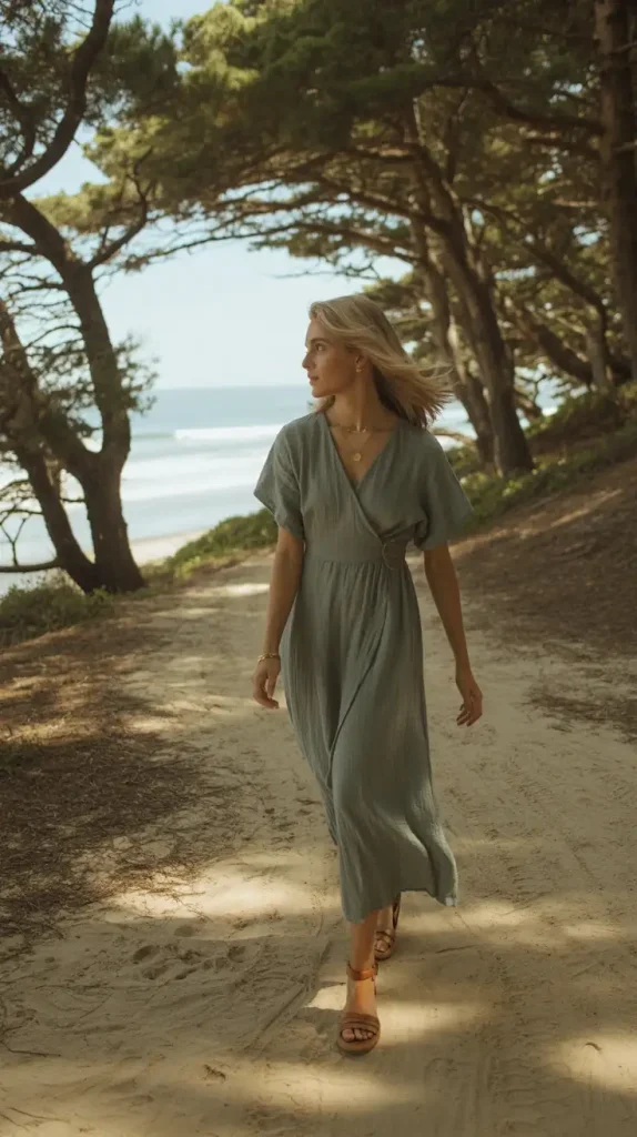 Sage-Green-Linen-Wrap-Dress Sage Green Linen Wrap Dress