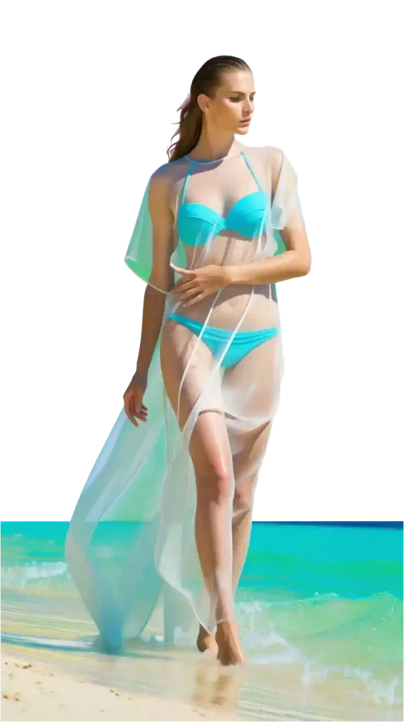 Sheer-Beach-Dress-Over-Swimwear Sheer Beach Dress Over Swimwear