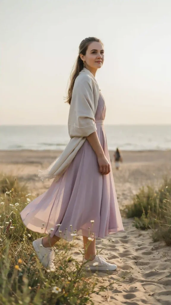 Soft-Lavender-Dress-With-Airy-Chiffon-Summer-Flow Soft Lavender Dress With Airy Chiffon Summer Flow