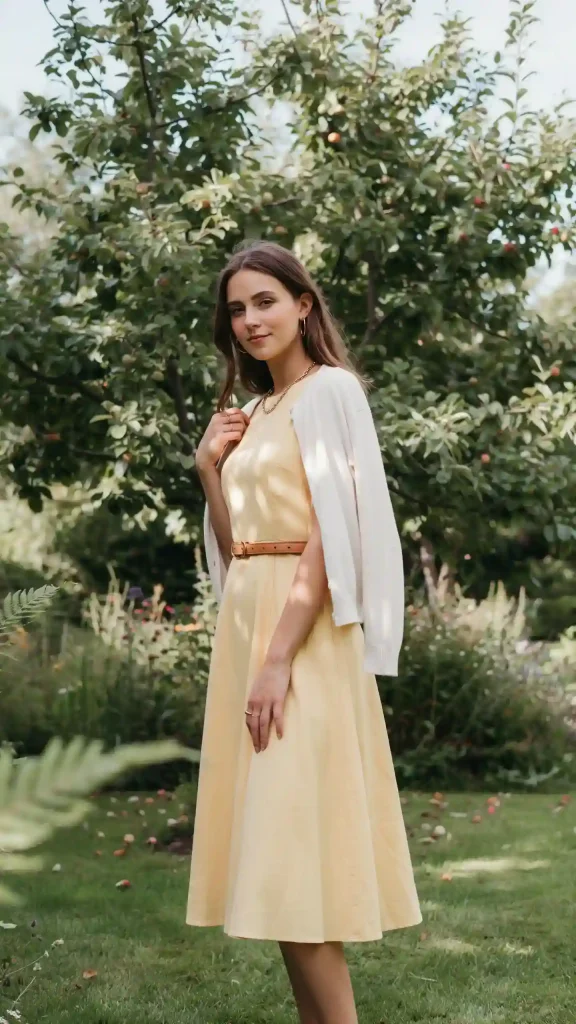 Soft-Yellow-Flowy-Midi-Dress-For-Garden-Chic-Vibe Soft Yellow Flowy Midi Dress For Garden Chic Vibe