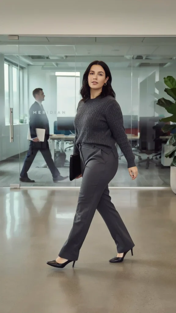 Sophisticated-Monochrome-Sweater-Pants-in-Charcoal Sophisticated Monochrome Sweater & Pants in Charcoal