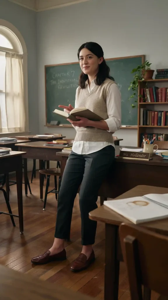 Sweater Vest White Shirt Teacher Style