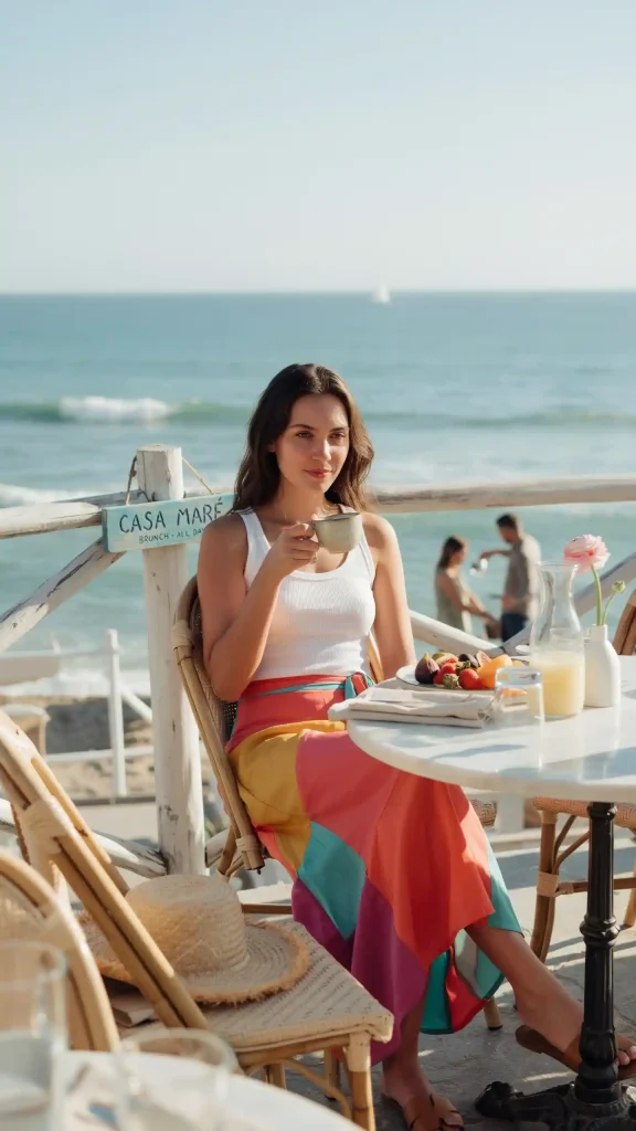 Vibrant-Multi-Color-Maxi-Wrap-Skirt-and-White-Bralette-Top Vibrant Multi-Color Maxi Wrap Skirt and White Bralette Top