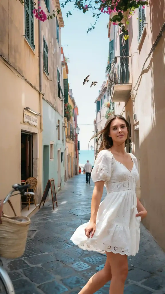 White-Broderie-Anglaise-Mini-Dress-With-Puff-Sleeves White Broderie Anglaise Mini Dress With Puff Sleeve
