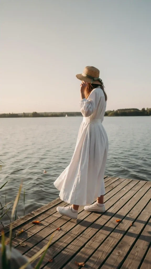 White-Cotton-Maxi-Dress-Coastal-Breezy-Rich-Aesthetic White Cotton Maxi Dress Coastal Breezy Rich Aesthetic