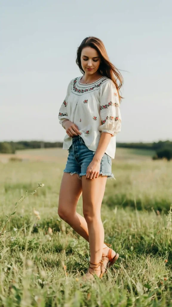 White-Peasant-Boho-Festival-Summer-Outfit White Peasant Boho Festival Summer Outfit