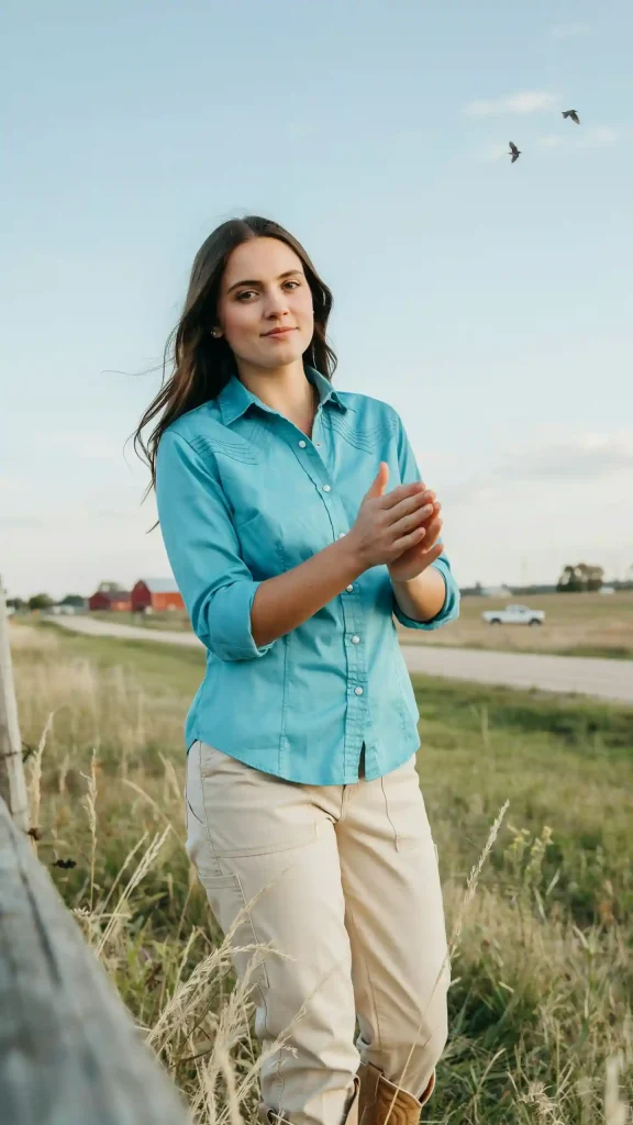 Aqua-Blue-Western-Shirt-With-Beige-Cargo-Pants Aqua Blue Western Shirt With Beige Cargo Pants