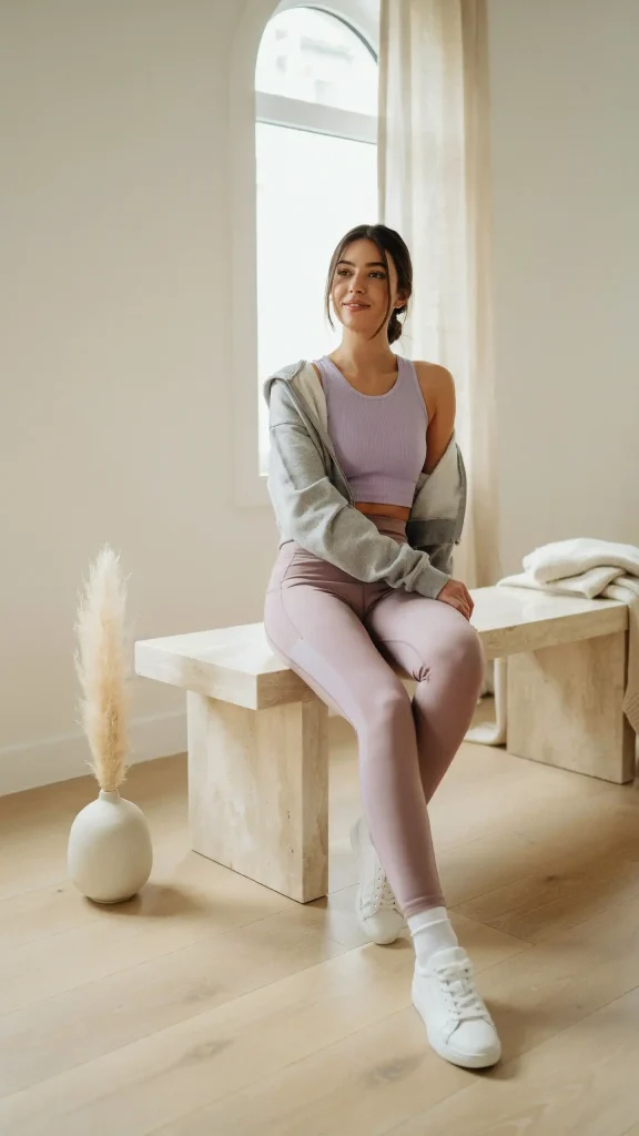 Lavender-Activewear-Set-with-Cropped-Hoodie-Layers Lavender Activewear Set with Cropped Hoodie Layers