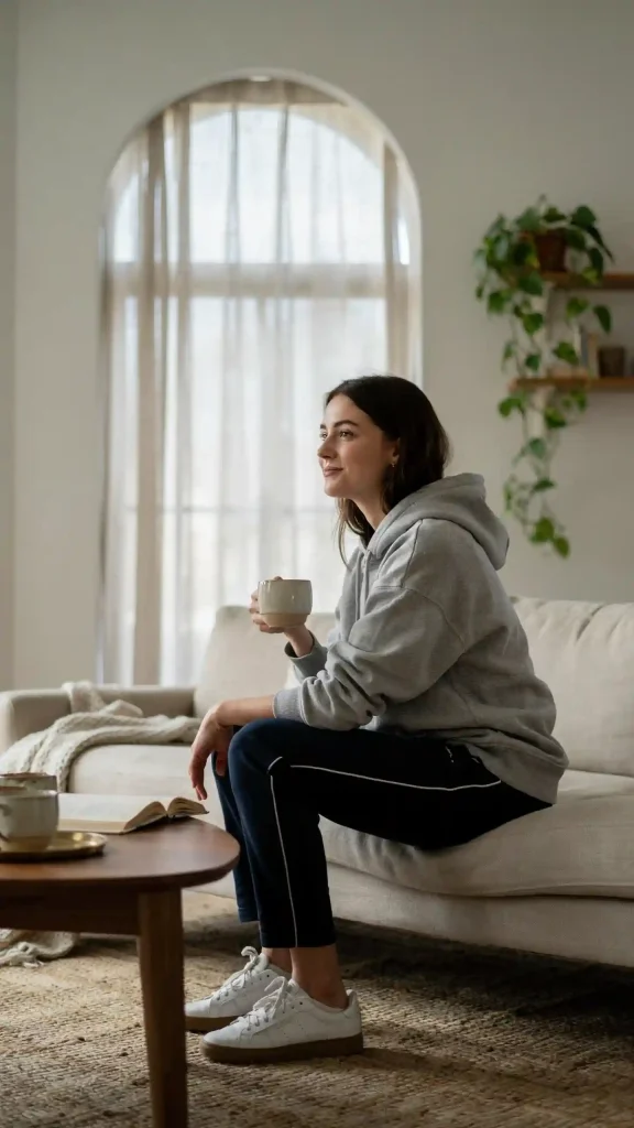 Navy-Track-Pants-Outfit-with-Relaxed-Hoodie-Layers Navy Track Pants Outfit with Relaxed Hoodie Layers