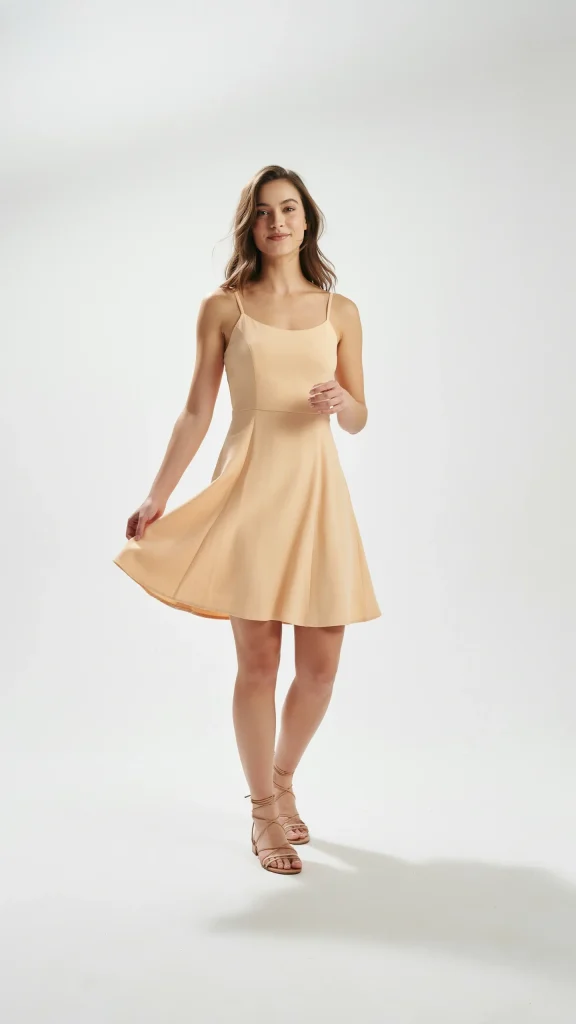 Pastel-Yellow-Sundress-With-Strappy-Flat-Sandals Pastel Yellow Sundress With Strappy Flat Sandals