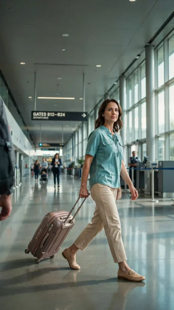 Turquoise-Popover-Shirt-With-Sand-Beige-Straight-Leg-Pants Turquoise Popover Shirt With Sand Beige Straight Leg Pants