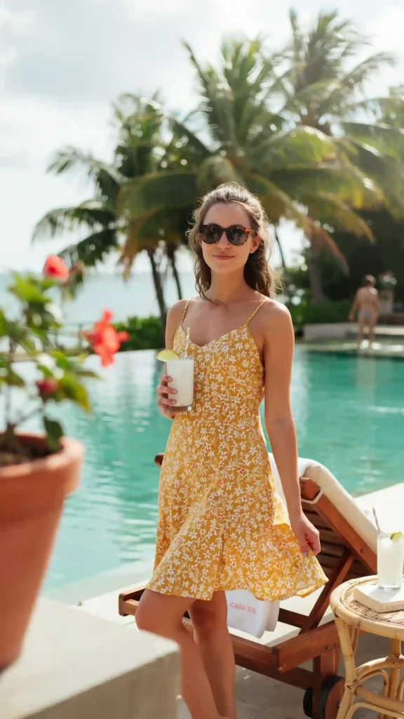Yellow-Floral-Sundress-With-Bright-Sunny-Vacation-Vibes Yellow Floral Sundress With Bright Sunny Vacation Vibes