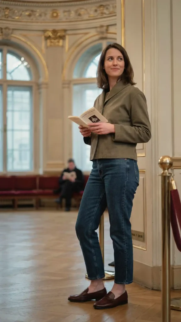Olive-Funnel-Neck-Jacket-with-Indigo-Jeans-and-Loafers Olive Funnel-Neck Jacket with Indigo Jeans and Loafers